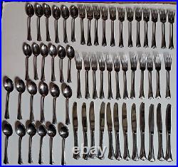 Oneida El Dorado Hammered Glossy Stainless 75 pc Service for 12