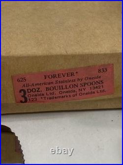 Oneida FOREVER All American Stainless Flatware New 144 Piece Forks Knives Spoons