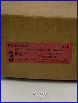 Oneida FOREVER All American Stainless Flatware New 144 Piece Forks Knives Spoons