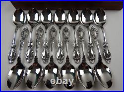 Oneida FREDERICK II Heirloom Cube Mark Stainless Silverware Flatware 12 Settings
