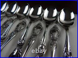 Oneida FREDERICK II Heirloom Cube Mark Stainless Silverware Flatware 12 Settings