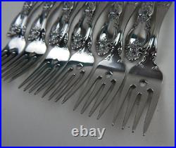 Oneida FREDERICK II Heirloom Cube Mark Stainless Silverware Flatware 12 Settings
