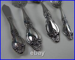 Oneida FREDERICK II Heirloom Cube Mark Stainless Silverware Flatware 12 Settings