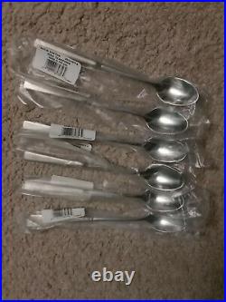 Oneida Flatware Heirloom Stainless 18/10 Satin Easton Made in USA New 44 Pieces