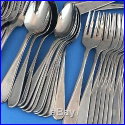 Oneida Flight Reliance Glossy Stainless Steel Service for 12 + Extras 76 Pieces