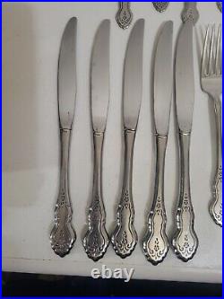 Oneida Folk Art Flatware 5 Piece Serving Set 25 Pieces Total