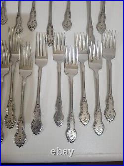 Oneida Folk Art Flatware 5 Piece Serving Set 25 Pieces Total