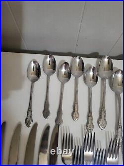 Oneida Folk Art Flatware 5 Piece Serving Set 25 Pieces Total