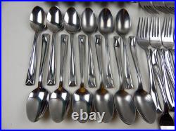 Oneida GLOSSY LINCOLN 18/0 Stainless Steel Silverware Flatware Set of 74pc