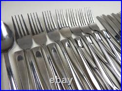 Oneida GLOSSY LINCOLN 18/0 Stainless Steel Silverware Flatware Set of 74pc