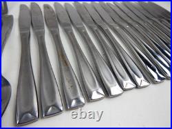 Oneida GLOSSY LINCOLN 18/0 Stainless Steel Silverware Flatware Set of 74pc