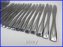 Oneida GLOSSY LINCOLN 18/0 Stainless Steel Silverware Flatware Set of 74pc