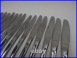 Oneida GLOSSY LINCOLN 18/0 Stainless Steel Silverware Flatware Set of 74pc