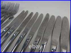 Oneida GLOSSY LINCOLN 18/0 Stainless Steel Silverware Flatware Set of 74pc