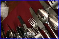 Oneida GOLDEN JUILLIARD 27 Piece Lot Knives Forks Spoons Cube Stainless USA