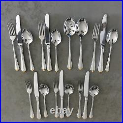 Oneida GOLDEN JUILLIARD Stainless Flatware Dinner Forks Knives Spoons 6 Each