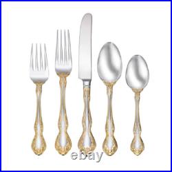Oneida GOLDEN MANDOLINA 18/10 Stainless 45pc. Flatware Set (Service for Eight)