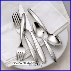 Oneida Glissade 65 Piece Service for 12 Stainless Flatware