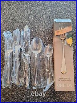 Oneida Golden Juilliard Stainless Flatware Set Of (3) 5 Piece Place Settings