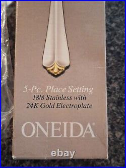 Oneida Golden Juilliard Stainless Flatware Set Of (3) 5 Piece Place Settings