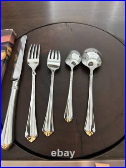 Oneida Golden Julliard 20 Pc Flatware Service for 4 cube mark +3 bonus pieces