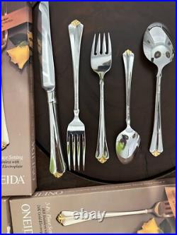 Oneida Golden Julliard 20 Pc Flatware Service for 4 cube mark +3 bonus pieces
