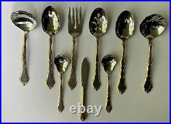 Oneida Golden Royal Chippendale 9 Pieces Serving Set Community Stainless