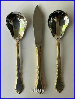 Oneida Golden Royal Chippendale 9 Pieces Serving Set Community Stainless