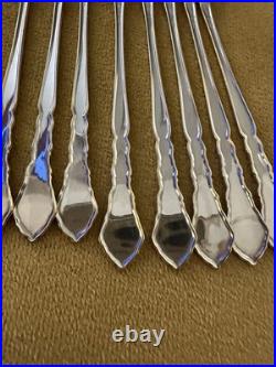 Oneida Golden Royal Chippendale Set of (8) COCKTAIL FORKS Stainless Flatware