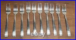 Oneida HAMPSTEAD 18/10 Stainless Flatware 10 place settings ++ 79 total pieces