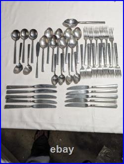 Oneida Heirloom Cube Mark Easton Flatware Lot 42 Pc