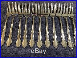 Oneida Heirloom Dover Glossy Stainless Flatware Lot of 50 pieces