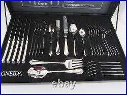 Oneida Heirloom JUILLIARD Stainless Flatware 32 Pc Set Svc/6 NEW in Original Box