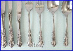 Oneida Heirloom SHELLEY Cube Mark Stainless 1 COMPLETE 7-PIECE PLACE SETTING