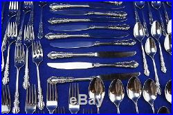 Oneida Heirloom Shelley Cube -60 pieces, Service for 12, Knife, Forks, Spoons