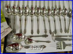 Oneida Heirloom Stainless REMBRANDT Srvc for 12, Iced Tea Spoons, Serving 79pc