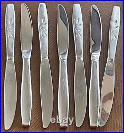 Oneida Heirloom Will O Wisps Stainless Flatware Set 38 Pc Cube Mark USA Oneida Heirloom Will O Wisps Stainless Flatware Set 38 Pc Cube Mark USA