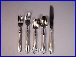 Oneida Heritage SHERATON Stainless Steel Flatware Set for 12 Wooden Chest Boc