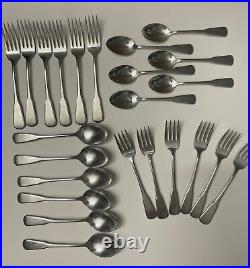 Oneida INDEPENDENCE Set of 6 Place Spoons Forks Deluxe Stainless Flatware 24PCs