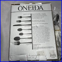 Oneida Illuma 50-Pc Set, Service for 8, Stainless Damaged Box