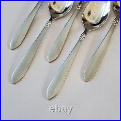 Oneida JACQUELINE SIMBA 5 Teaspoons Frosted Stainless 6 1/4'
