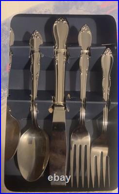 Oneida Jillian 693 Flatware Set Stainless steel 1900 110 Pieces RARE