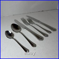 Oneida Juilliard 53 Piece Flatware Set Service for of 8 Stainless Steel 18/10