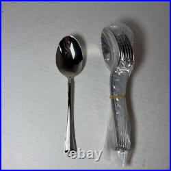 Oneida Juilliard 53 Piece Flatware Set Service for of 8 Stainless Steel 18/10