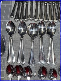 Oneida Julliard Cube Heirloom Stainless Flatware Lot of 64 pieces