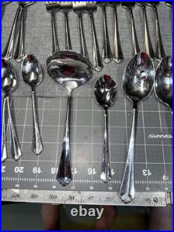 Oneida Julliard Cube Heirloom Stainless Flatware Lot of 64 pieces