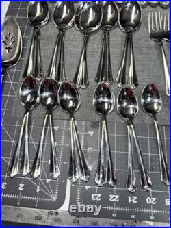 Oneida Julliard Cube Heirloom Stainless Flatware Lot of 64 pieces