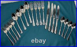 Oneida Julliard Cube Stainless Glossy Flatware 20 Piece Service Set for 4 VGUC