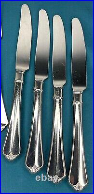 Oneida Julliard Cube Stainless Glossy Flatware 20 Piece Service Set for 4 VGUC