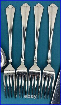 Oneida Julliard Cube Stainless Glossy Flatware 20 Piece Service Set for 4 VGUC